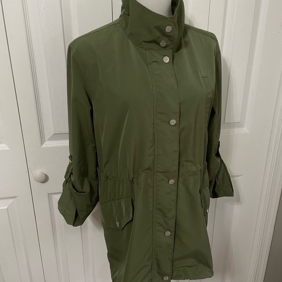 Sanctuary Women’s Green Anorak Utility Jacket Adjustable‎ sleeve size Medium - Picture 3 of 16